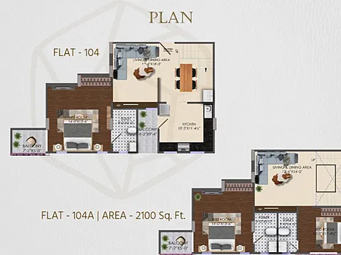 3Bhk Semi Furnished Flat