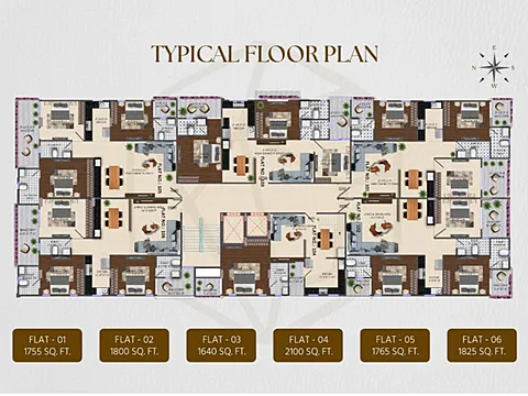 Semi Furnished & Furnished 3Bhk Flat