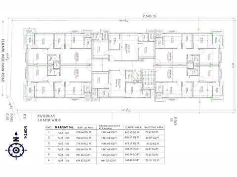 Spacious 3 BHK FLAT