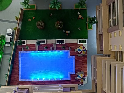 3bhk semi furnished flat
