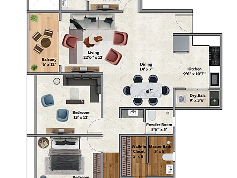 Ultra Specious 4 BHK Apartment