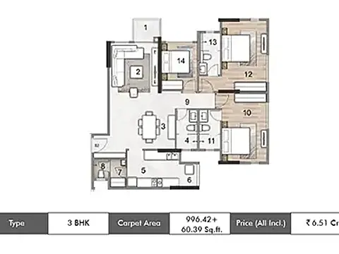 3BHK Luxury Apartment