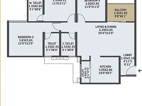 3BHK Luxury Residence