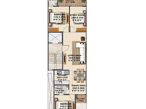 Luxury 2BHK+2T Apartment