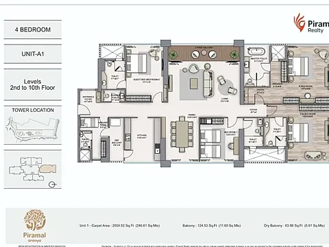 4 BHK Apartment + Sea View