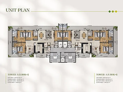 3 BHK + Servant Room