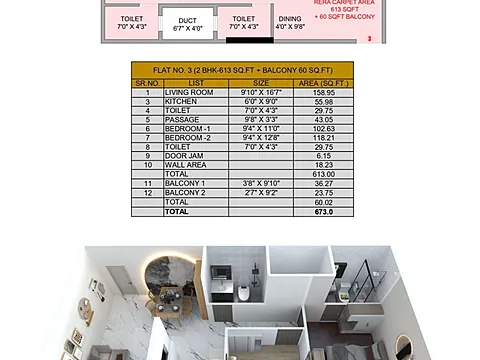 2 BHK Apartment