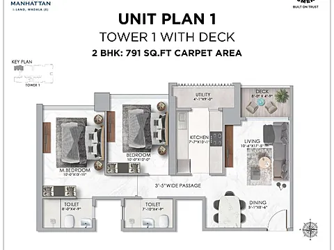Luxurious 2 BHK Apartment