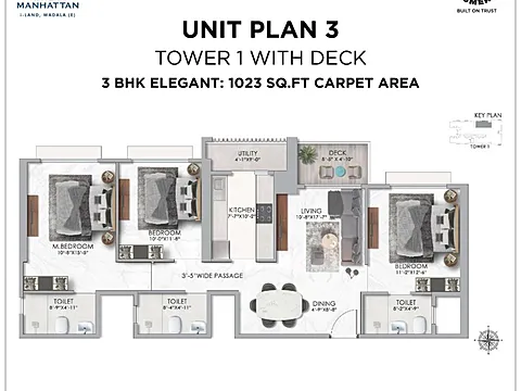 Luxurious 3 BHK Apartment