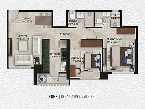 2 BHK Apartment