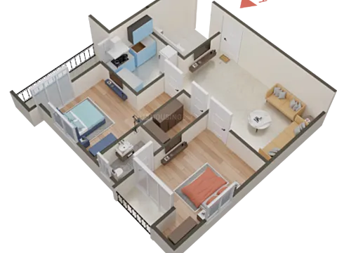 Luxurious 2 BHK Apartment