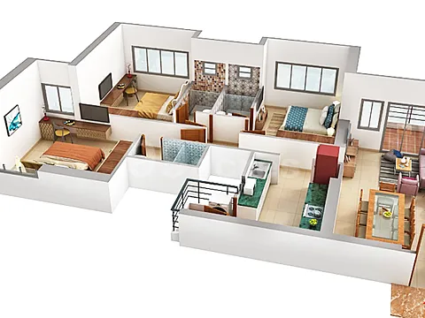 Luxurious 3 BHK Flat