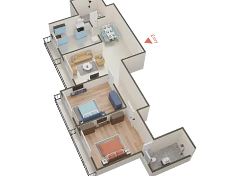 Luxurious 2 BHK Apartment