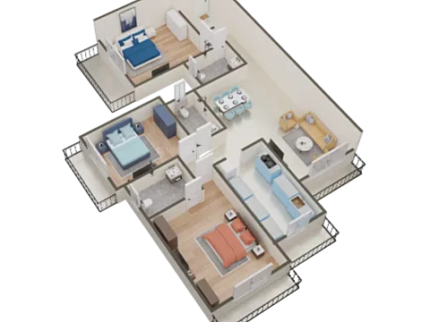 Beautiful 3 BHK Apartment