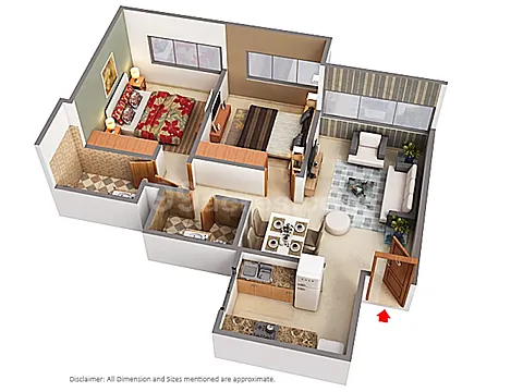 Luxurious 2 BHK Apartment