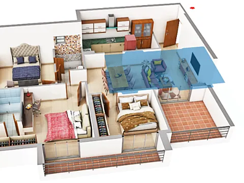 Luxurious 3 BHK Apartment