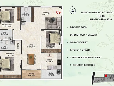 3 BHK Apartment