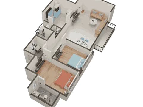 Luxurious 2 BHK Apartment
