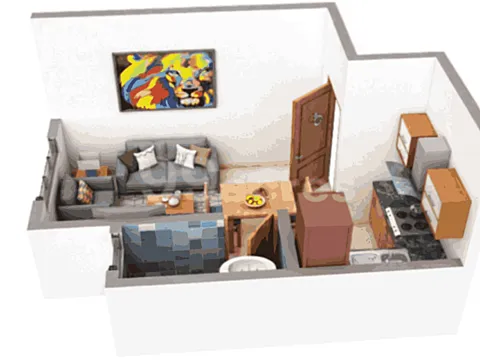 1 RK Studio Apartment