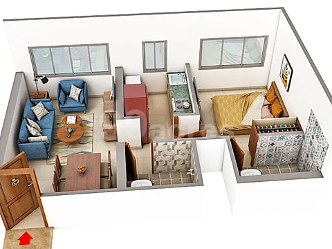 Luxurious 1 BHK Apartment