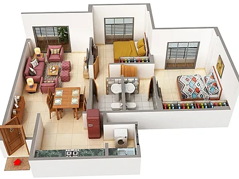 Beautiful 2 BHK Apartment