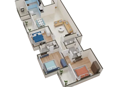 Beautiful 3 BHK Apartment