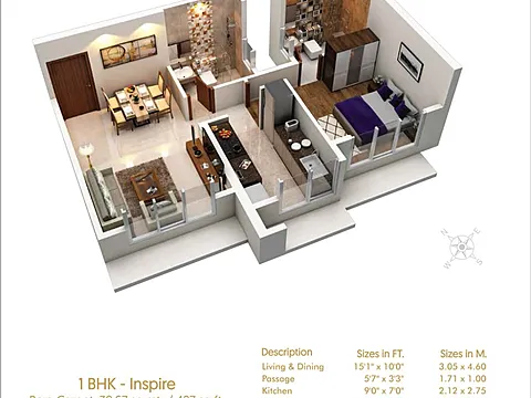 1BHK Living Home