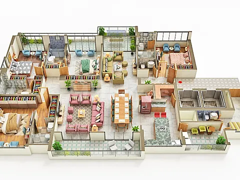 Ultra Luxurious 4 BHK Apartment