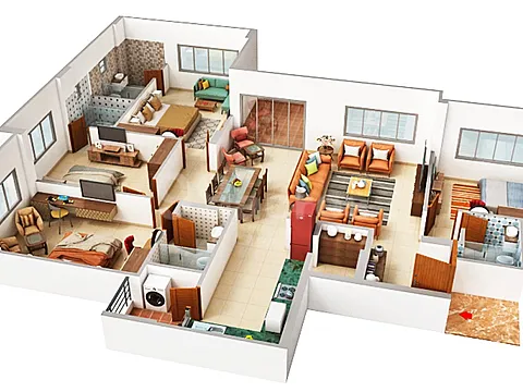 Ready to Move Spacious 4 BHK Apartment