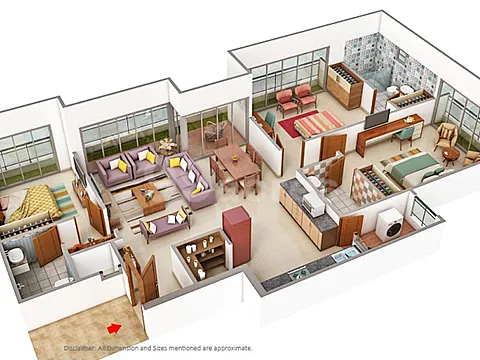 Luxurious 3 BHK Apartment