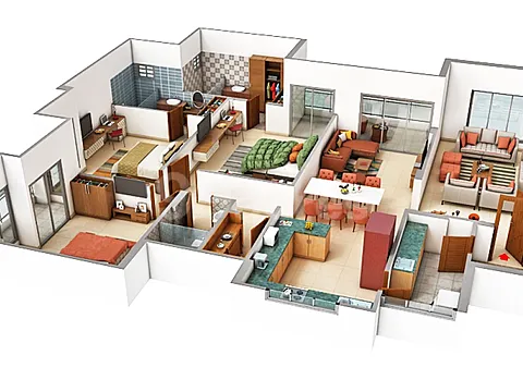Ultra Luxurious 3 BHK Apartment