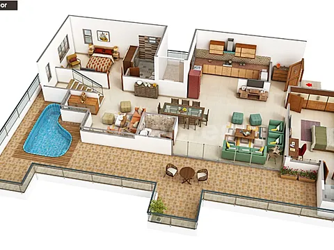 Ready To Move Spacious 5 BHK Apartment