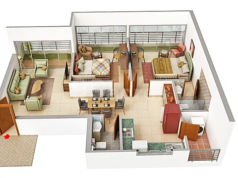 Luxurious 2 BHK Apartment