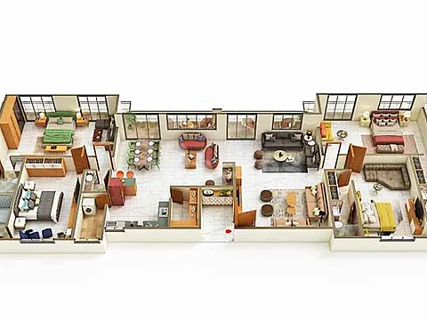 Modern 4 BHK Flat with Excellent Connectivity