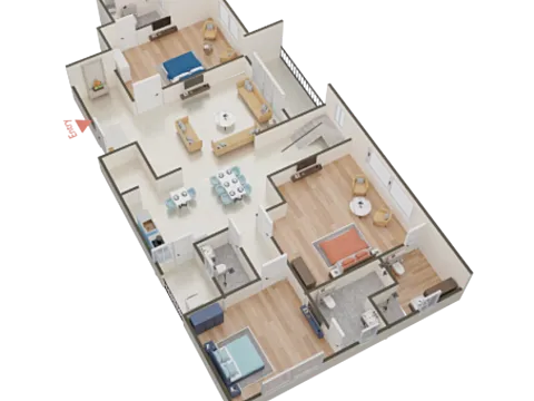 Modern 5 BHK Pent House with Excellent Connectivity