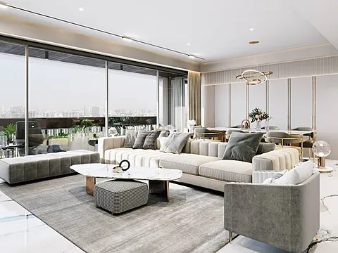 Modern 5 BHK Flat with Excellent Connectivity