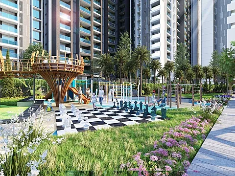 4 BHK Apartment  With Balcony View