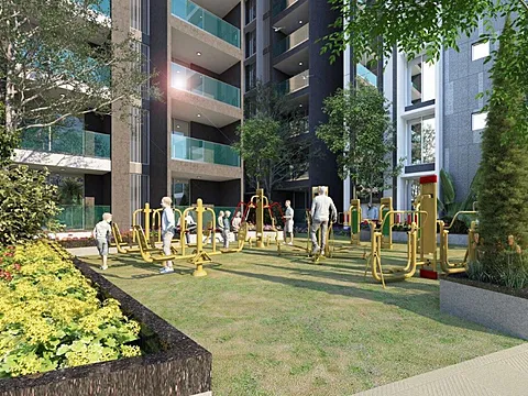 4 BHK Apartment  With Balcony View