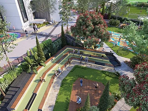 4 BHK Apartment  With Balcony View