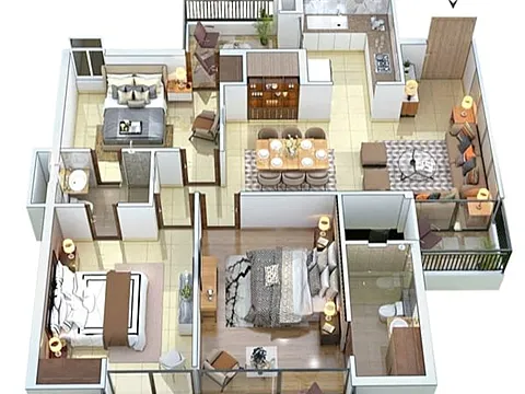 Luxurious 3 BHK Apartment