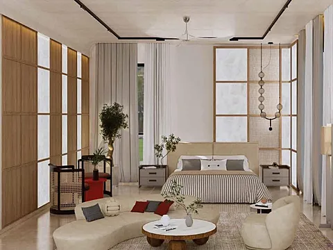 5 BHK Villa With Balcony View